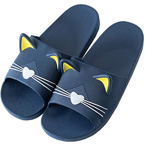 Badelatschen Sommer Dusche Hausschuhe Herren Schnell Trocknend Pantoletten Weiche Strand Bade Schuhe Sandalen Blau 41/42 Cover