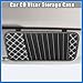 VekAuto 2pcs Car CD Visor Storage Cases Vehicle Sun Visor Organizer with 10 DVD Storage Sleeves Black with White Line Auto Accessories