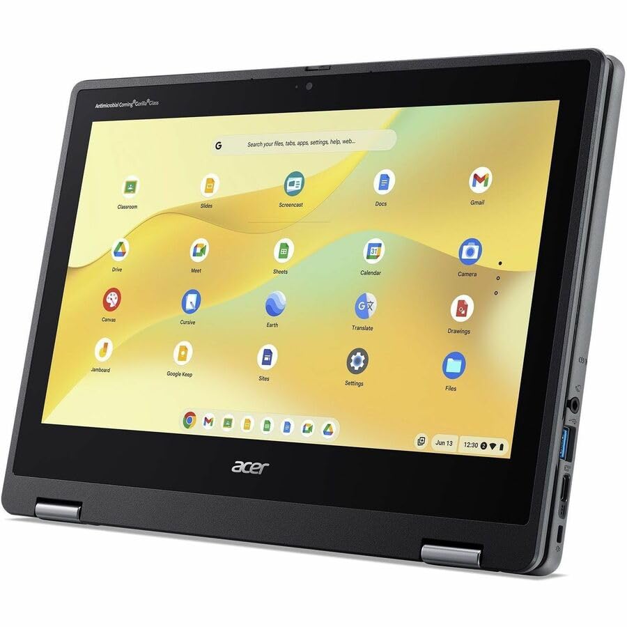 Image of Acer Chromebook Spin 511 R757T R757T-C9VH 11.6 inch Touchscreen Convertible 2 in 1 Chromebook - HD - 60 Hz - Intel - 8 GB - 64 GB Flash Memory - English (US) Keyboard - Black