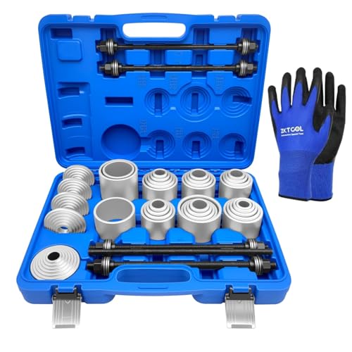 Steering Rattle Sound / Steering Wheel Vibration - 2014-2018 Subaru 3 ZKTOOL 40Pcs Universal Pull and Press Sleeve Kit, Bushing Press Tool Set for Most Engine Cars Vehicles, Seal Bearing Bushing Removal Installation Tool Kit 5 Pulling Spindles with Nuts Case & Gloves