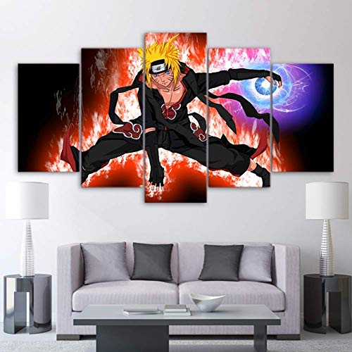 5 Imagen del Personaje Naruto Cuadros De La Pared Obras De Arte De La Lona Imprime El Anime Pósters...