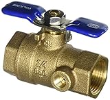 Zurn 34-850T Wilkins 3/4-Inch Tapped Ball Valve