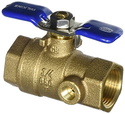 Zurn 34-850T Wilkins 3/4-Inch Tapped Ball Valve