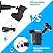 COOLWUFAN Anti-Theft Doorbell Mount with Adjustment (35 to 135 Degree) Function, Video Doorbell Mount for Apartment, Home, Business, No-Drill & Easy to Install（Patent Pending） (Pure black)