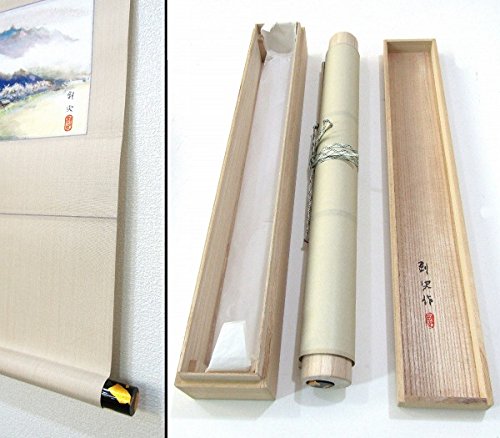 Amazon.co.jp: 飯尾剛史『北アルプス早春』日本画 ・掛け軸・風景画