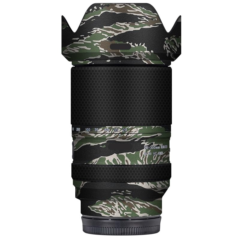 Autocollant Tamron 28-300 mm Sony protecteur d'objectif photo wrap Tiger Stripe
