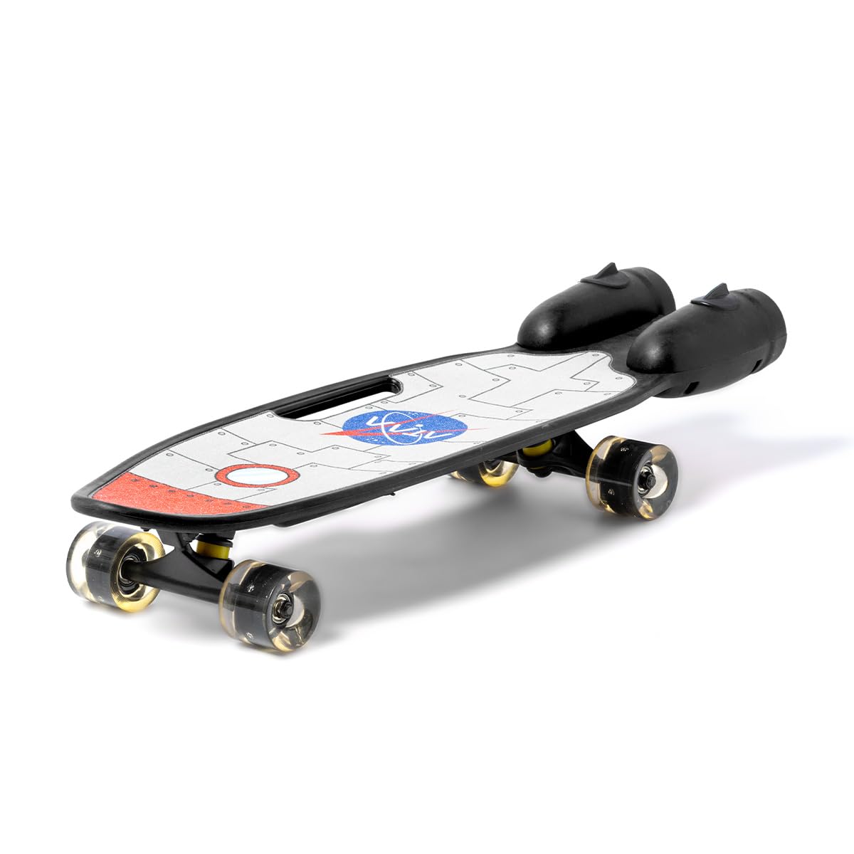 ATAA Misil Skateboard Enfant LED Roues Lumineuses Fumée Bluetooth Casque Set Protections
