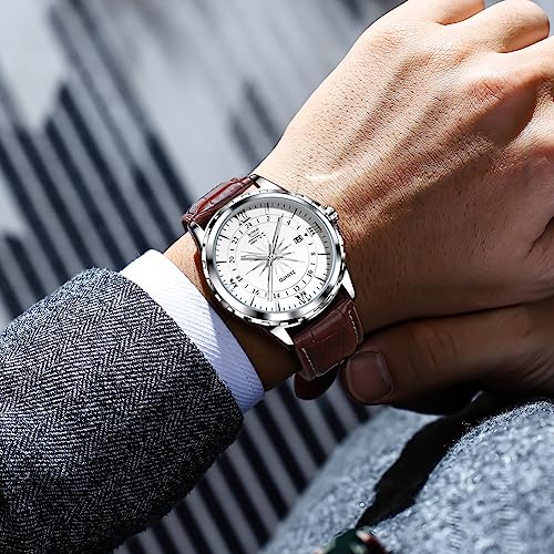 OPK Men's Blue Tonneau Chronograph Watch 6003: Silver - Image 5