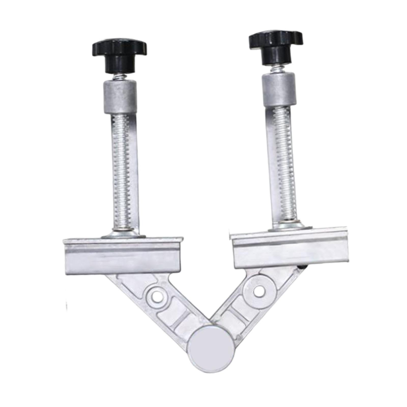 Baoblaze Right Angle Corner Clamp,Adjustable Tube Clamp Household Welding Home Improvement Aluminum with Swing Jaw for Fixing Shelves