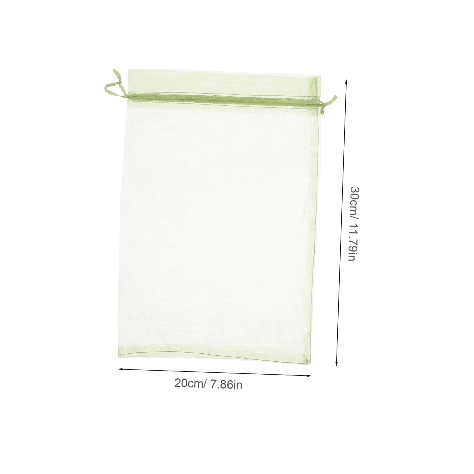 GALPADA 50Pcs Fruit Mesh Covers Transparent Drawstring Bags for Small Fruits Plant Netting Protection for Garden and Orchard Use Lightweight and Easy to Store