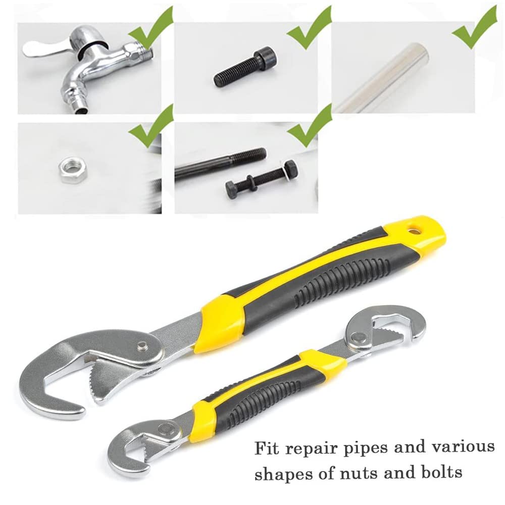 Chiavi Regolabili Autobloccanti - Set 2 Pezzi Per Riparazioni Domestiche, 6-32mm - Foto 5