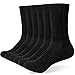 Produktbild Alaplus Socken Herren 43-46 Damen 39-42 Wandersocken Crew Sportsocken Gepolstert Trekkingsocken Baumwolle Atmungsaktiv Laufsocken Tennisocken Arbeitssocken Cushioned Training Socken 6 Paar 35-38 47-50