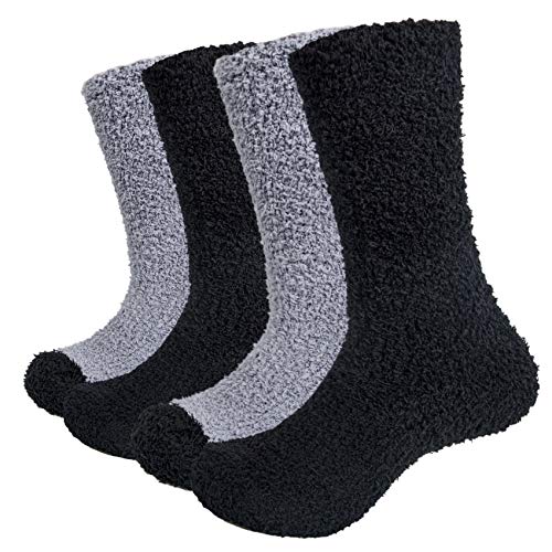 Chalier Cozy 4 Paare Kuschelsocken Herren Flauschige Socken...