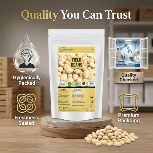 Image of Neotea Field Beans (Mochai Kottai /Hyacinth Beans) 500g | Avarebele, Double Beans, Pavata, Lima Beans | 100% Natural, No Preservatives | Direct from Farmers