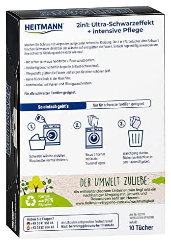 HEITMANN - Salviette coloranti ultra nere