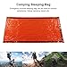 oceanside Sleeping Bag, Emergency Survival Sleeping Bag Thermal Insulation PE Aluminum Film Survival Bivouac Bag with Storage Bag for Outdoor 2 Colors(Orange)