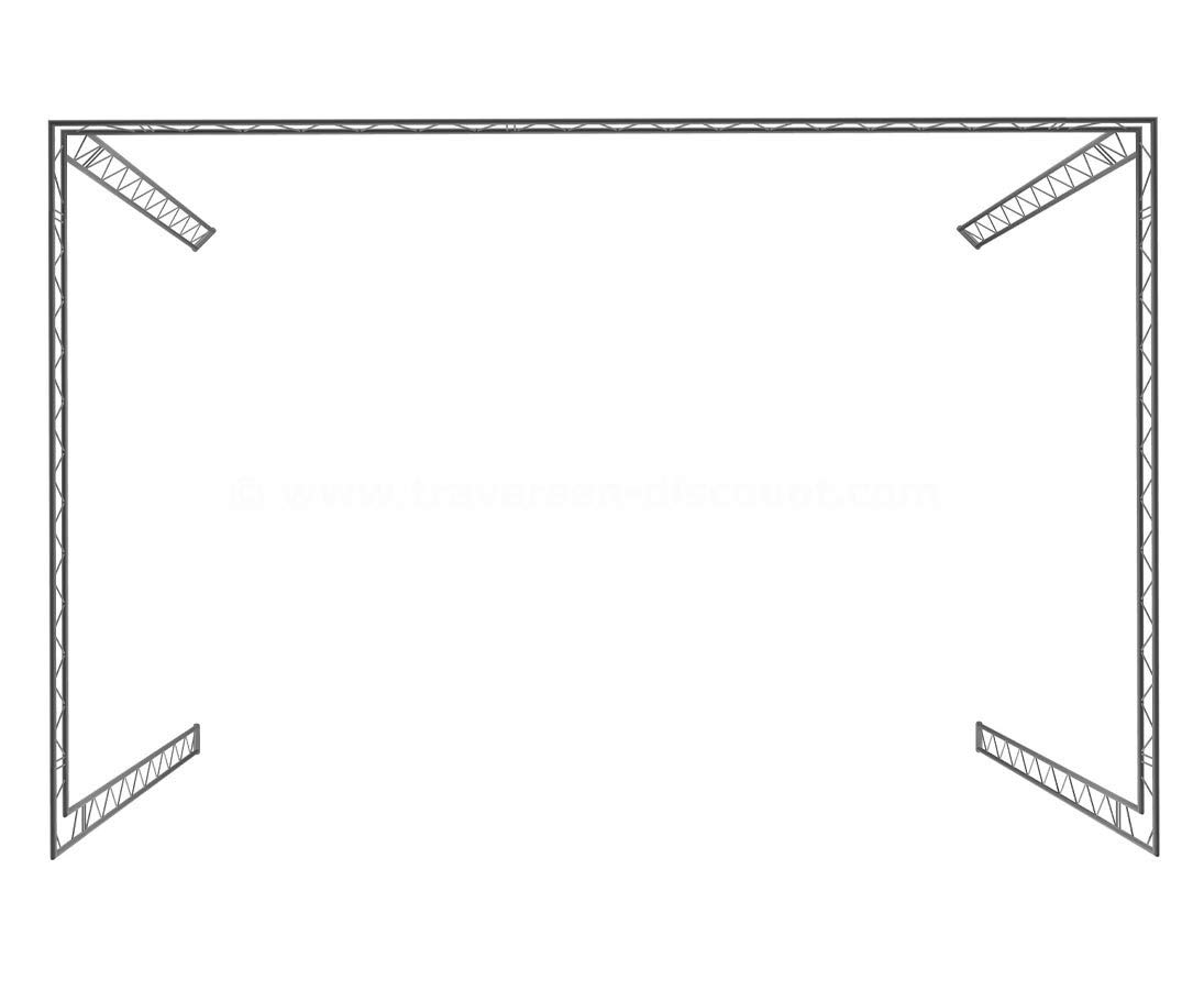 Messebau mit Deco Truss T220-2, U Form mit 6x4x3m - Messestände Stand für Messe Messe Stand für Gewerbeschau