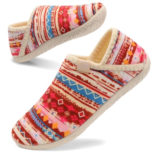 Image of Spesoul Fuzzy House Slippers for Women Men Indoor Closed Back Lightweight Cozy Faux Furry Lining Barefoot House Shoes Slipper Socks for Bedroom Home Office Yoga Outdoor Walking Shoes 10-10.5 Women /8-8.5 Men