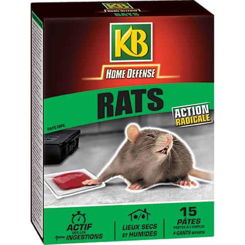 KB HOME DEFENSE RATPAT Pâtes Anti-Rats...