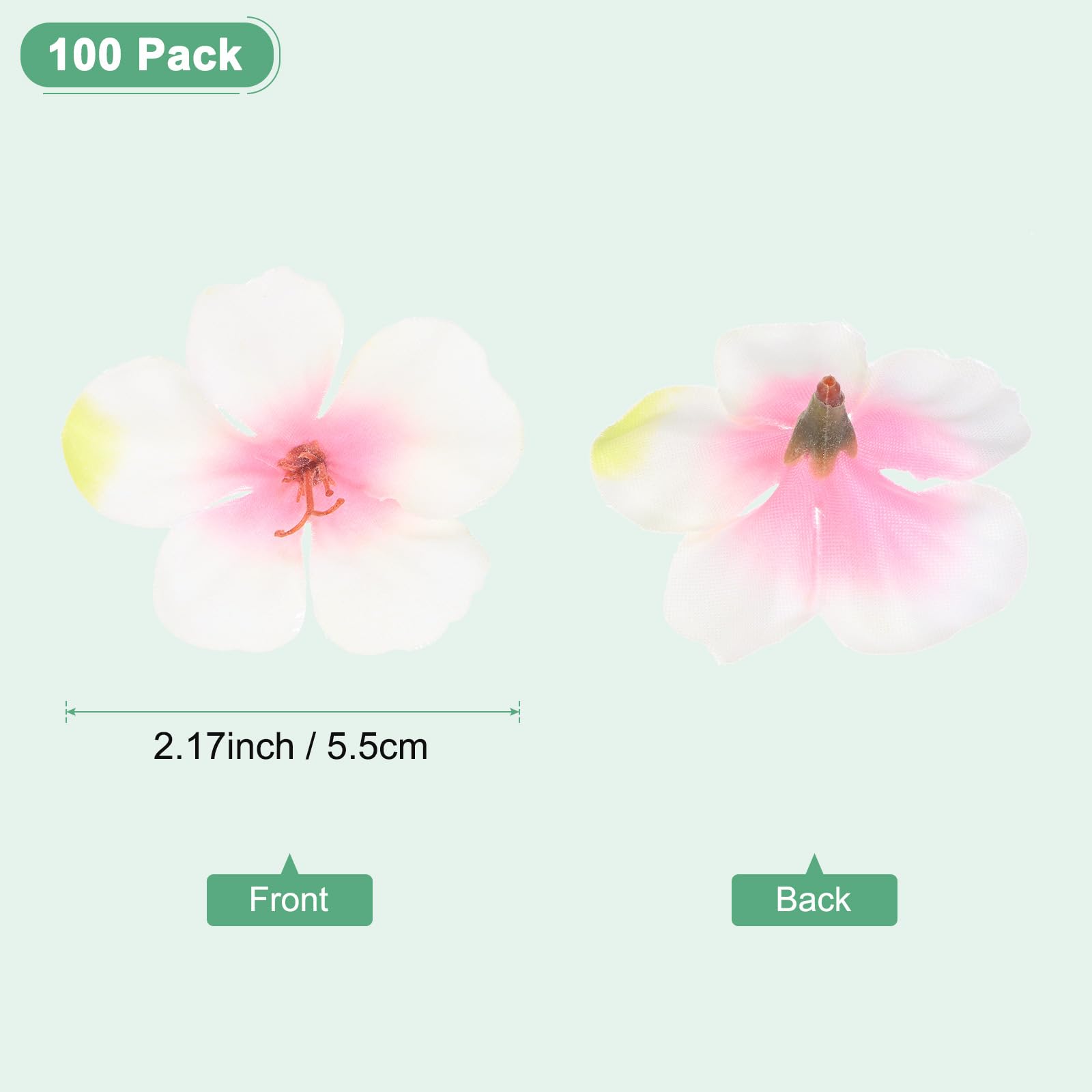M METERXITY 100-Pack Artificial Orchid Flower Heads - Image 3