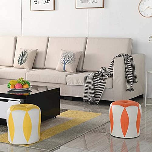 Pouf de salon rouge 33x35cm idéal pour optimiser un petit balcon - 2