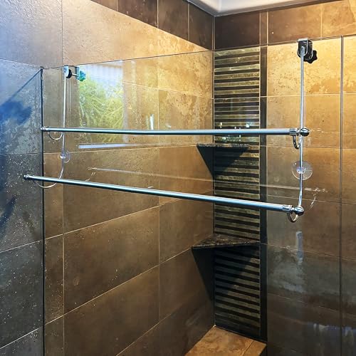 Insieme Extra Wide Over The Door Towel Rack For Bathroom thumb #3