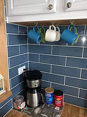 XCHTX Hanging Hooks Ceiling6Pack,Stainless Steel 304 Hooks Heavy Duty,Hooks Mounted for Hanging Coats,Towels