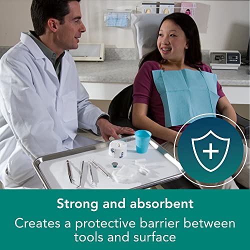 Tidi Choice Tray Covers, White (Case Of 1,000) - Heavyweight Bond, 8.5" X 12.25", Fits Ritter Size B Dental Trays - Essential Medical Supplies And Dental Consumables - Bulk Dental Tray Covers (917511) #TOP2