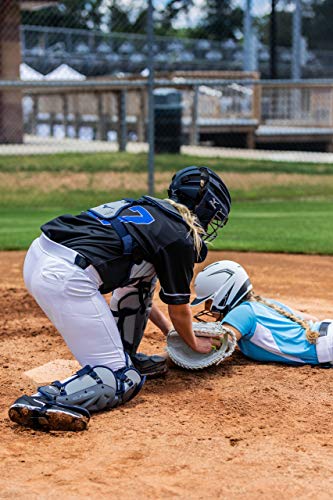 Mizuno Samurai Women's Fastpitch Softball Catcher's Helmet, Size 6 1/2 - 7 1/4, Red #TOP5