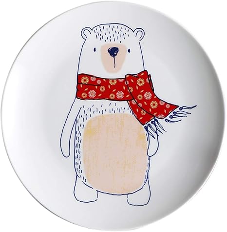 Amazon フェイスプレート プレートプレートかわいい動物のデザートデザートプレート朝食プレート果物と野菜のプレート8インチ10インチ Color A Size 26 26 5cm 仕切り皿 オンライン通販