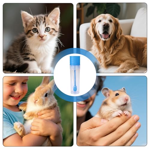 10 Ampullen À 15 Ml Stuhlprobenröhrchen, Mit Löffel, Kotprobenröhrchen Hund, Zur Entnahme Von Hunde-/Katzenkot Für Testzwecke