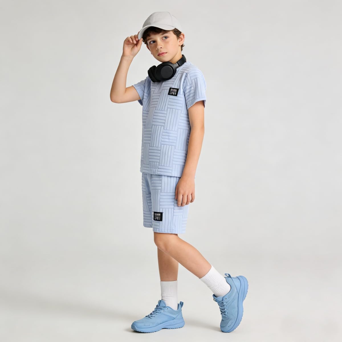 Azmxynol Boys' Clothes Summer Outfit T-Shirt + Shorts 2 Piece Set Casual Summer Clothes for Kids, Size 6-14 Years