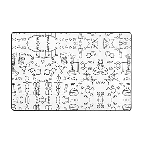 Tapis imprimé chimique ultra doux grand format
