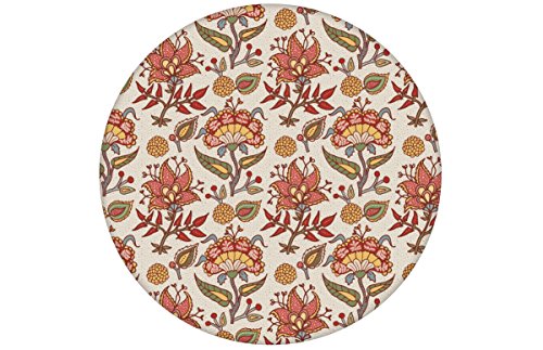 Schöne gemusterte Tapete in bunt grau Little India mit folklore Muster ideal für Gästezimmer und Schlafzimmer passt zu Farrow & Ball Farben GMM Blumentapete für Wände (H: 1,5m B: 46.5cm)