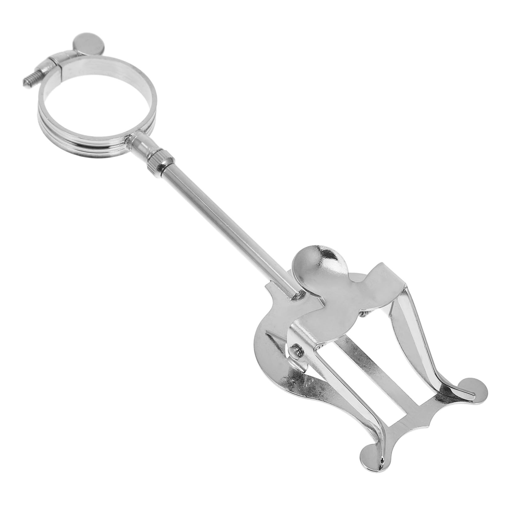 Letturino Clarinetto Sib in Ferro Argento, Clip Portatile Compatta e Leggera per Tenere Spartiti Musicali di Clarinetto, per Musicisti e Studenti