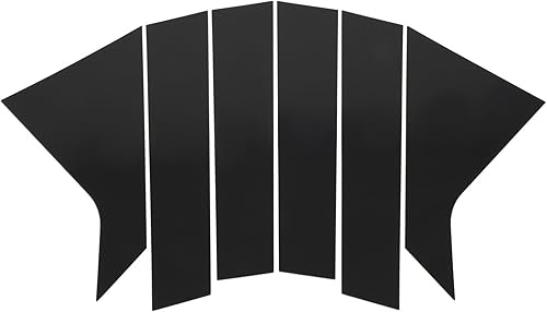 Miniatura 2 de SCITOO Black Pillar Posts for Chevy Impala 2014-2016 6pc Set Door Window Pillar Posts Cover Trim 6pc