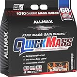 ALLMAX QUICKMASS LOADED, Rapid Mass Gain Catalyst Powder, Zero Trans Fat, Peanut Butter Chocolate Flavor, Dietary Supplement, 12 Pound