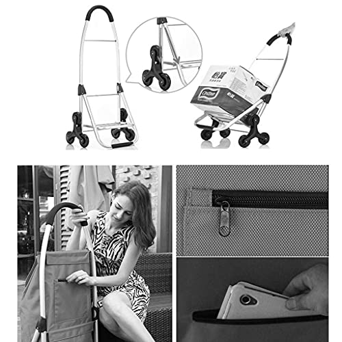 Multifunktions-Einkaufstrolley, Küchenaufbewahrung, Mehrzweckwagen, Einkaufskorb, Einkaufskorb, zusammenklappbar… – Bild 7