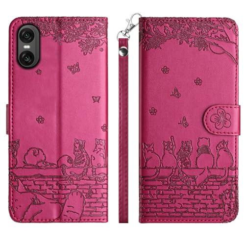 ALSDKEZI �Ή� Xperia 10 VI �P�[�X �蒠�^ ���� �L�� �G�N�X�y���A10 ��6���� SO-52E �g�уJ�o�[ ���̉ԕ� �X�}�z�P�[�X ������� �J�[�h���� ���z�^ SONY 10 ��6���� SOG14 �J�o�[ ������ �J�[�h���[ �X