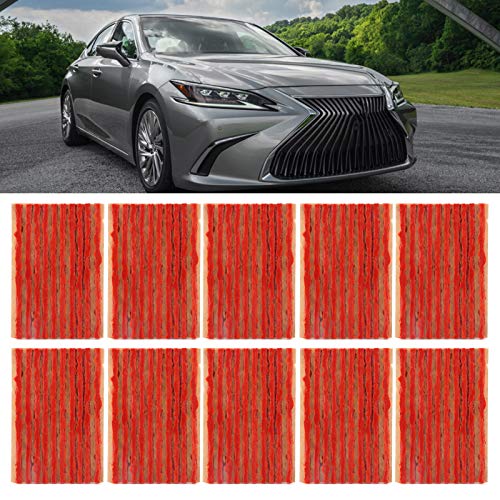 Image of Aramox Rubber Tire Plug, 100pcs, 100x3mm, Tubeless Tyre Sealing Strip, Puncture Repair for Car and Motorcycle