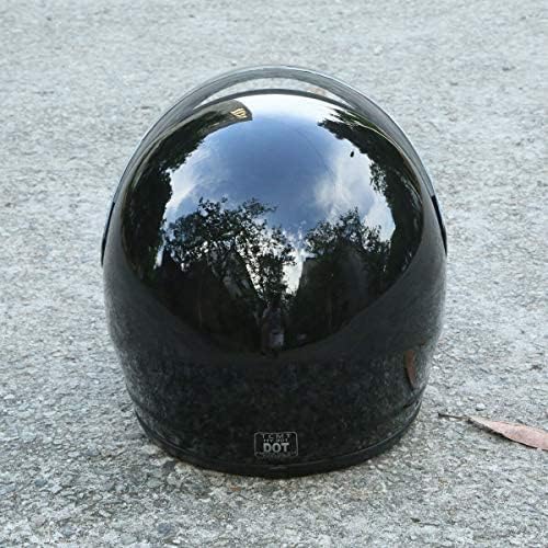 Miniatura 7 de TCT-MT DOT - Casco de cara completa con espejo para protección solar, deportes de calle, motocicleta, casco para adultos, color negro brillante, S,