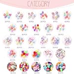 Funtopia Kit de fabrication de bracelet pour les filles, 780 Pcs 32 Types Perles pour Bracelets Colliers Bandes de tête, Kits de fabrication de bijoux avec charmes d'argile, Perles de lettre et Pearl Perle, DIY Cadeaux d'artisanat pour anniversaire, Fête, Vacances 32 Styles de perles colorées
