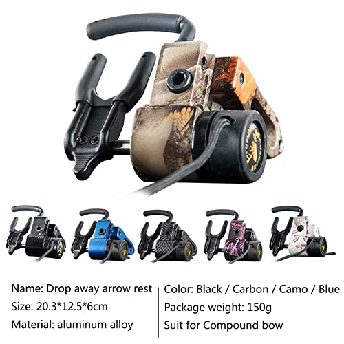 Elkrich Archery Drop Away Arrow Rest Aluminum Alloy Arrow Rest Rapid Adjustable Arrow Rest With Locking Structure For Compound Bow Right Hand (Camouflage) #TOP3