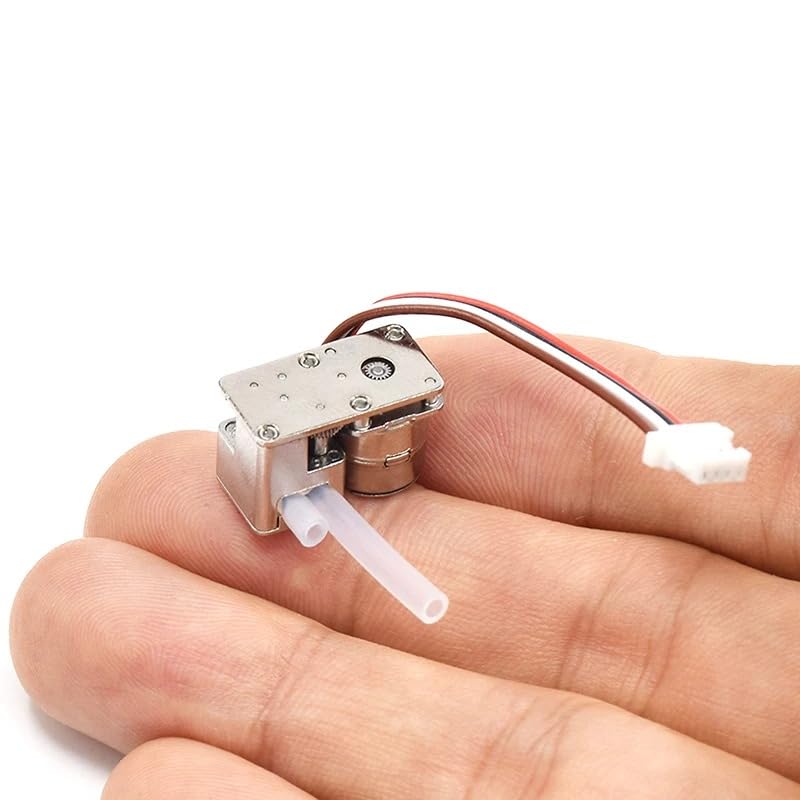 Lagnlnaoy Full Metal Gearbox Self-priming Liquid Pump Mini Tiny 8mm Precision Gear Stepper Motor Peristaltic Pump Dosing Pump Flow Control