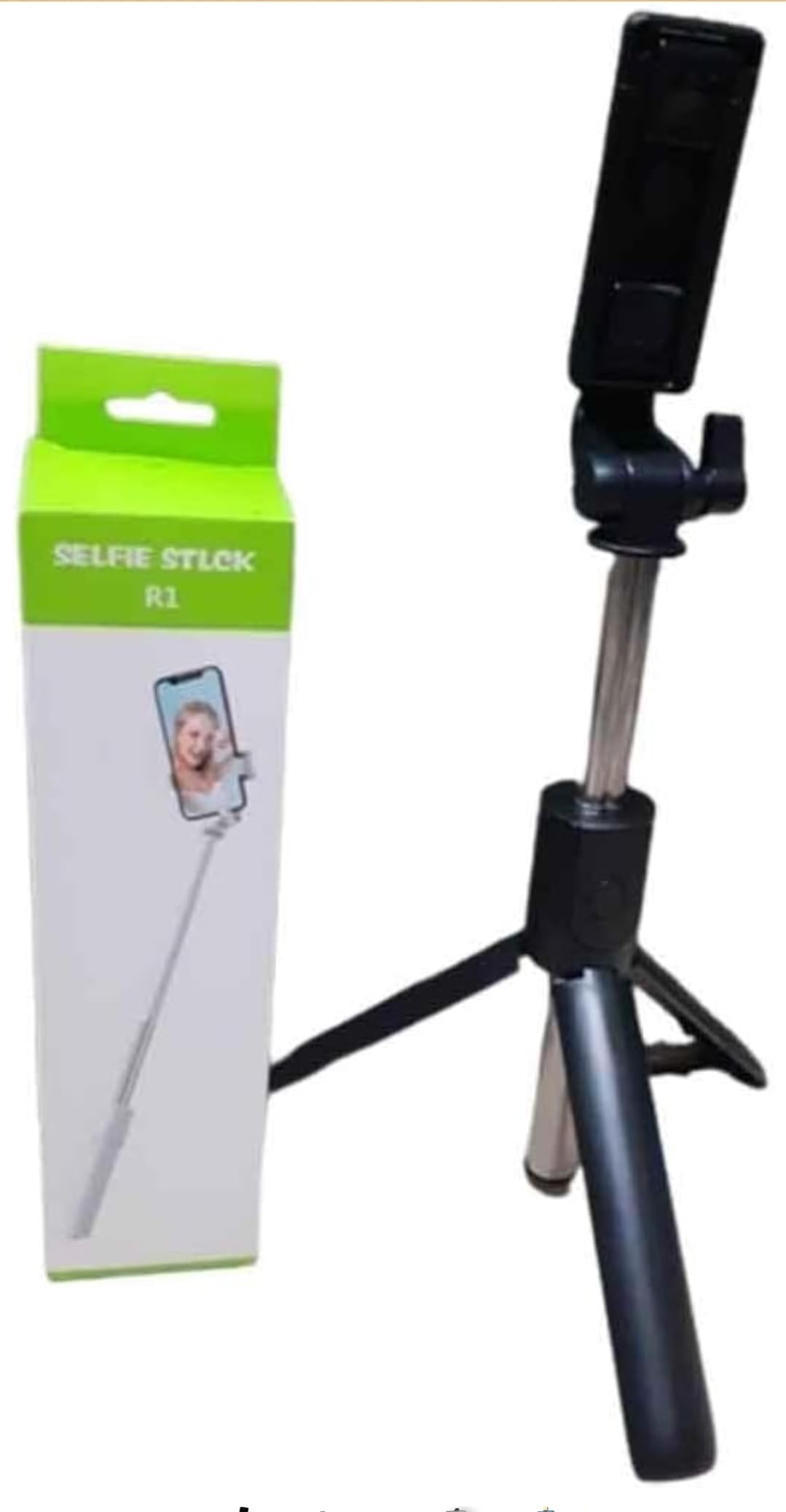 Selfie Stick R1 with Tripod Stand, Extendable, Adjustable Phone Holder, Black, Portable for Travel, Video Chat, Photography-image-23