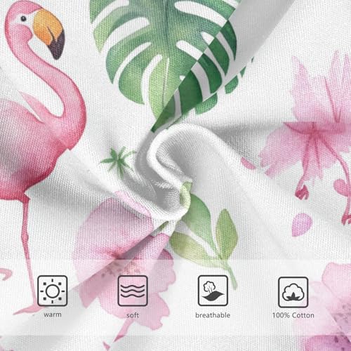 Wusikd Watercolor Pink Flamingos Boys' Underwear Cotton Pink Boys Briefs Soft Toddler Underwear 2T3