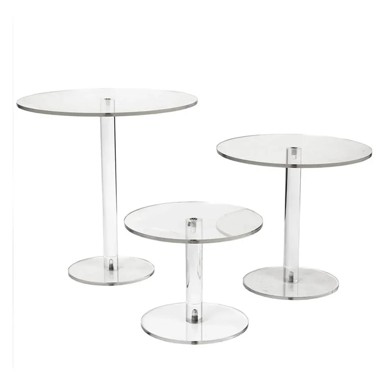 KuchenstäNder 3 stücke Klar Kuchen Display Stand Mittelpunkt Party Decor Dessert Tisch Dekorationen Hochzeit Veranstaltungen Dessert Display Halter