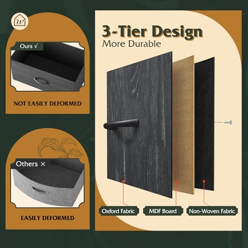 image for WLIVE Fabric Dresser, 5-Drawer Tall Dresser for Bedroom, Storage Dress