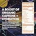 JUNO ENERGY Drink Unflavored Sparkling - Sugar Free Electrolytes, 125mg Organic Caffeine from Green Coffee Beans with Celtic Salt, Potassium & Calcium for Hydration & Energy - 12 Pack