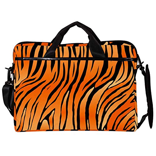 Bolso bandolera para portátil de 14 a 15 pulgadas con diseño de tigre amarillo